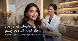 بهترین روش تزریق چربی برای گونه‌، لب‌ و زیر چشم